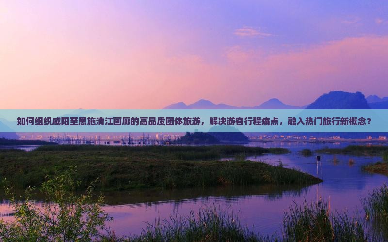 如何组织咸阳至恩施清江画廊的高品质团体旅游，解决游客行程痛点，融入热门旅行新概念？