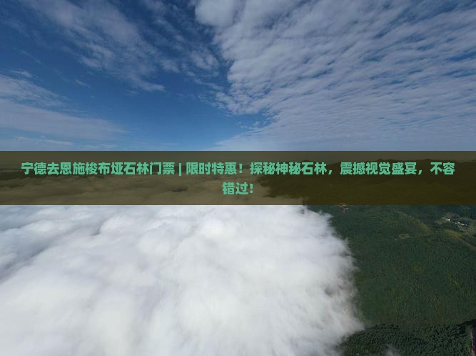 宁德去恩施梭布垭石林门票