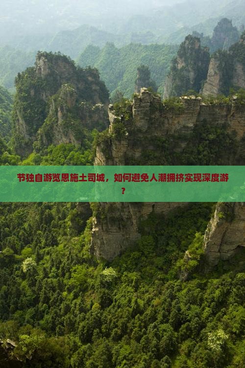节独自游览恩施土司城，如何避免人潮拥挤实现深度游？