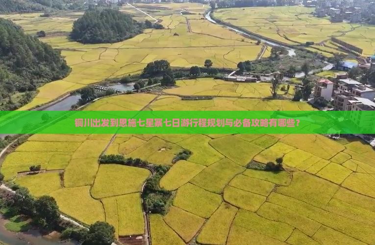 铜川出发到恩施七星寨七日游行程规划与必备攻略有哪些？