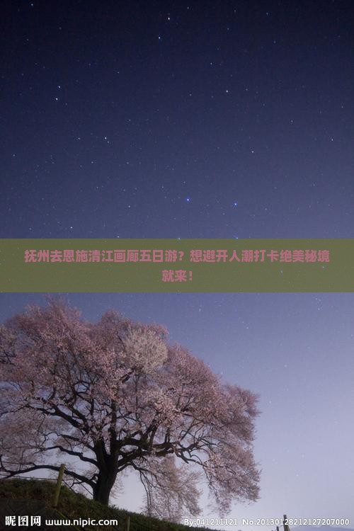 抚州去恩施清江画廊五日游？想避开人潮打卡绝美秘境就来！