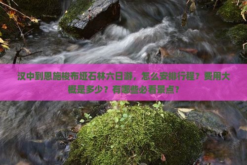 汉中到恩施梭布垭石林六日游，怎么安排行程？费用大概是多少？有哪些必看景点？