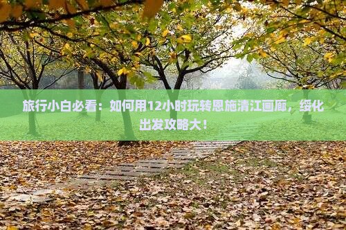旅行小白必看：如何用12小时玩转恩施清江画廊，绥化出发攻略大！