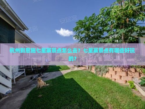 杭州到恩施七星寨景点怎么去？七星寨景点有哪些好玩的？
