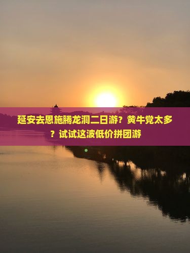 延安去恩施腾龙洞二日游？黄牛党太多？试试这波低价拼团游