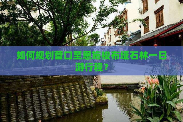 如何规划营口至恩施梭布垭石林一日游行程？
