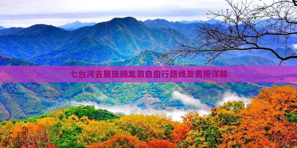 七台河去恩施腾龙洞自由行路线及费用详解