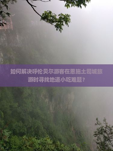 如何解决呼伦贝尔游客在恩施土司城旅游时寻找地道小吃难题？