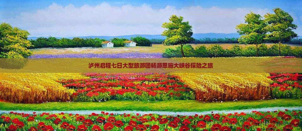 泸州启程七日大型旅游团畅游恩施大峡谷探险之旅