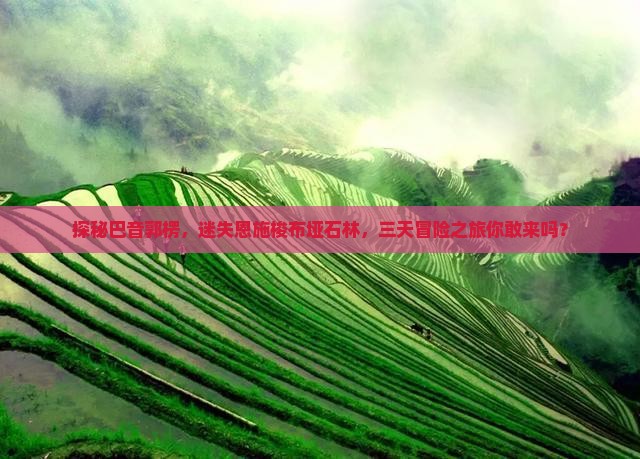 探秘巴音郭楞，迷失恩施梭布垭石林，三天冒险之旅你敢来吗？