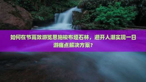如何在节高效游览恩施梭布垭石林，避开人潮实现一日游痛点解决方案？