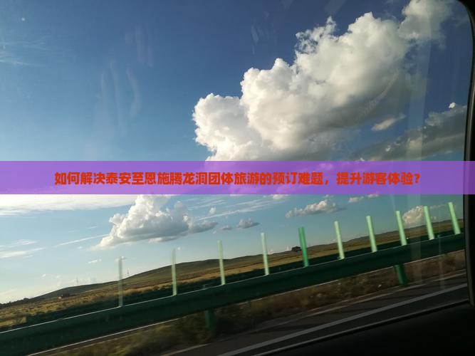 如何解决泰安至恩施腾龙洞团体旅游的预订难题，提升游客体验？