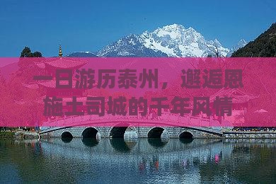 一日游历泰州，邂逅恩施土司城的千年风情