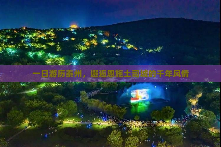 一日游历泰州，邂逅恩施土司城的千年风情