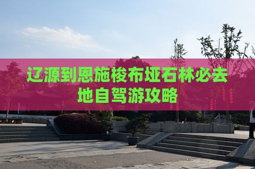 辽源到恩施梭布垭石林必去地自驾游攻略