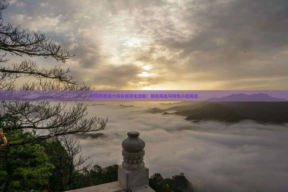 资阳到恩施大峡谷旅游全攻略：峡谷风光与特色小吃体验
