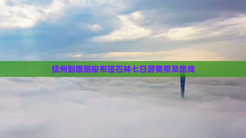 抚州到恩施梭布垭石林七日游费用及路线
