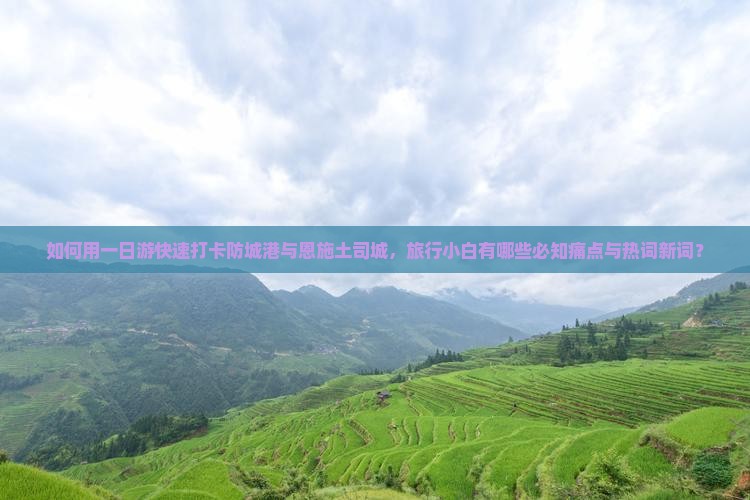 如何用一日游快速打卡防城港与恩施土司城，旅行小白有哪些必知痛点与热词新词？