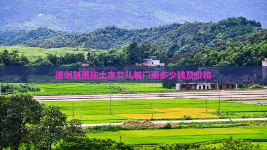 德州到恩施土家女儿城门票