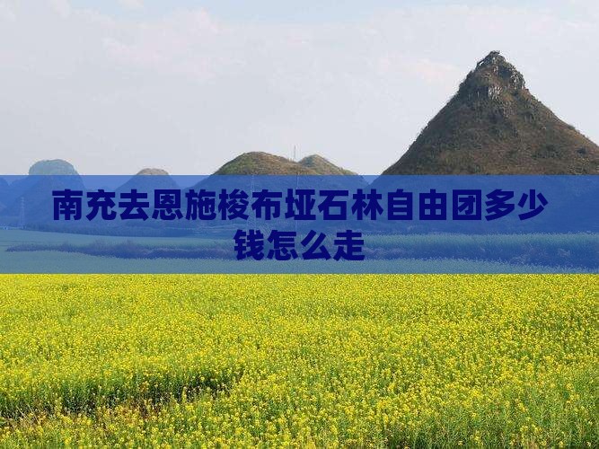 南充去恩施梭布垭石林自由团