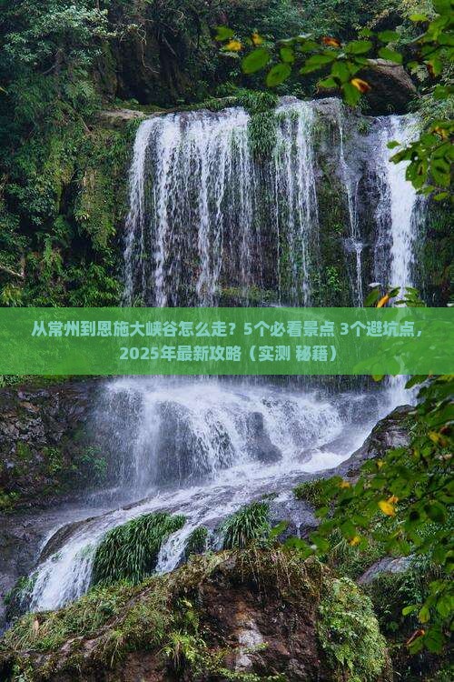 常州去恩施大峡谷攻略