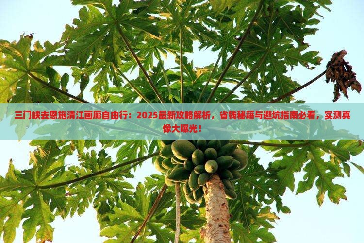 三门峡去恩施清江画廊自由行