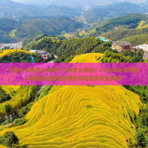 平顶山去恩施土司城个人游
