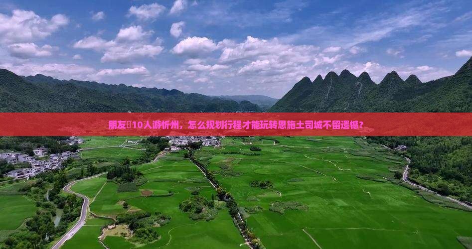 朋友團10人游忻州，怎么规划行程才能玩转恩施土司城不留遗憾？