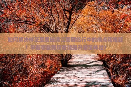 如何解决林芝至恩施清江画廊旅行中的痛点和难题？掌握哪些新攻略能提升游览体验？