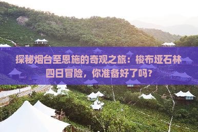 探秘烟台至恩施的奇观之旅：梭布垭石林四日冒险，你准备好了吗？