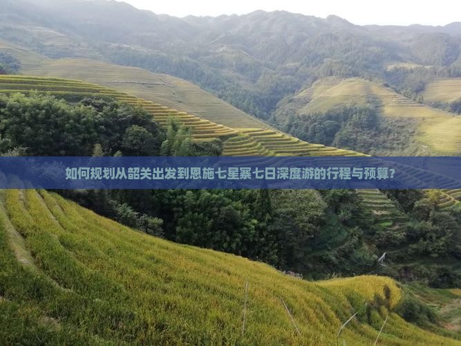 如何规划从韶关出发到恩施七星寨七日深度游的行程与预算？