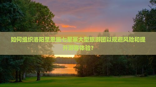 如何组织洛阳至恩施七星寨大型旅游团以规避风险和提升游客体验？