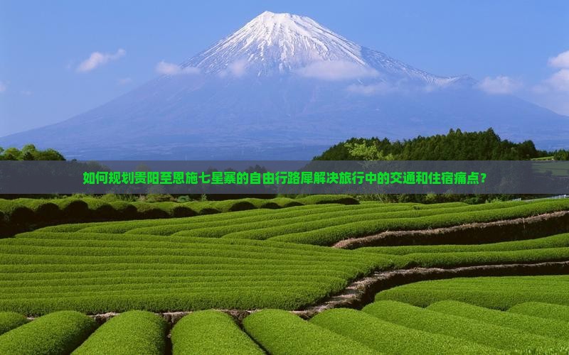 如何规划贵阳至恩施七星寨的自由行路犀解决旅行中的交通和住宿痛点？