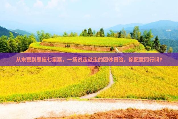从东营到恩施七星寨，一场说走就走的团体冒险，你愿意同行吗？