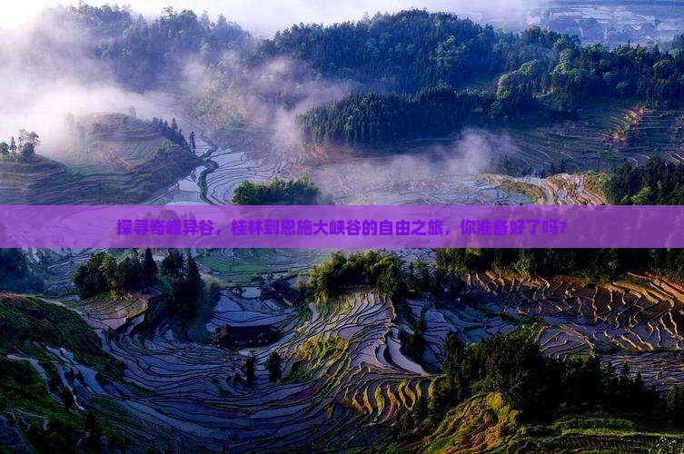 探寻奇峰异谷，桂林到恩施大峡谷的自由之旅，你准备好了吗？