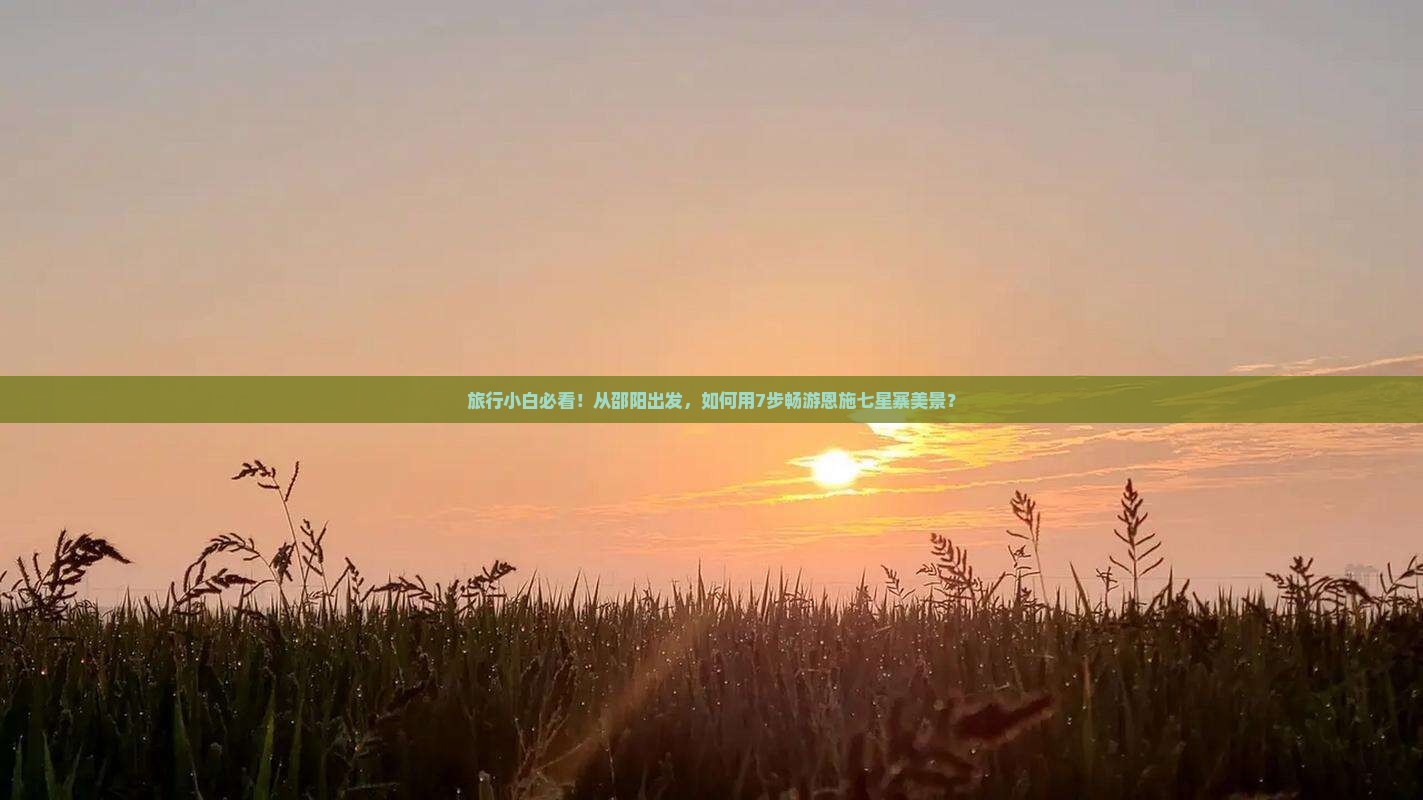 旅行小白必看！从邵阳出发，如何用7步畅游恩施七星寨美景？
