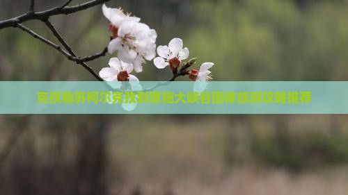 克孜勒苏柯尔克孜到恩施大峡谷团体旅游攻略推荐