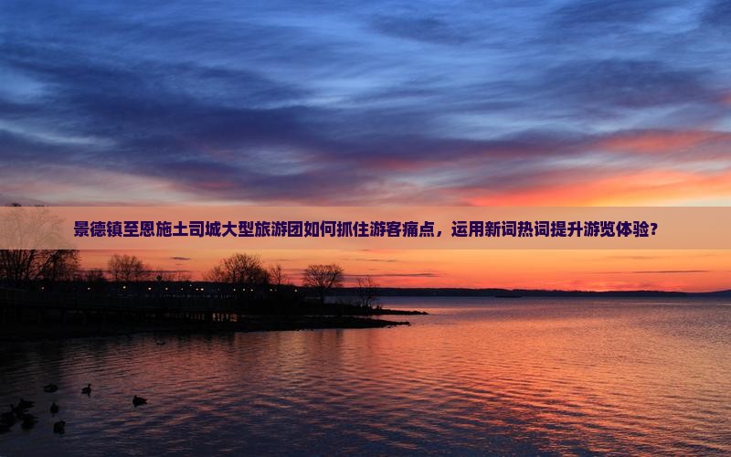 景德镇至恩施土司城大型旅游团如何抓住游客痛点，运用新词热词提升游览体验？