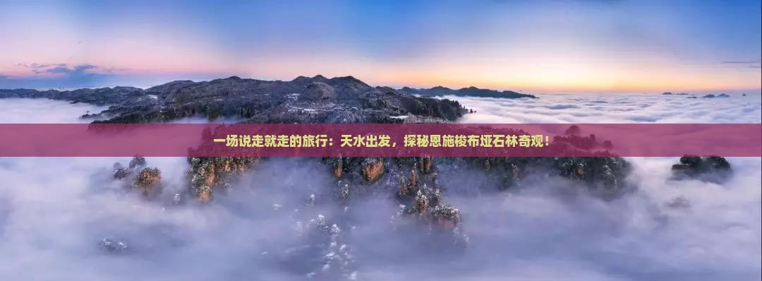 一场说走就走的旅行：天水出发，探秘恩施梭布垭石林奇观！