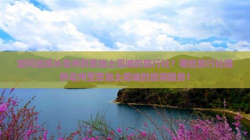 如何选择从亳州到恩施土司城的旅行社？哪些旅行社提供亳州至恩施土司城的旅游服务？