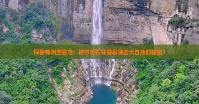 探秘锦州至恩施：梭布垭石林藏着哪些大自然的秘密？