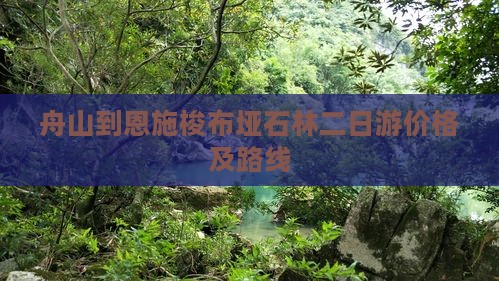 舟山到恩施梭布垭石林二日游价格及路线