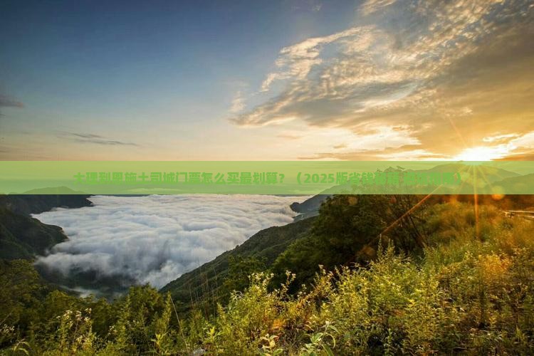 大理到恩施土司城门票