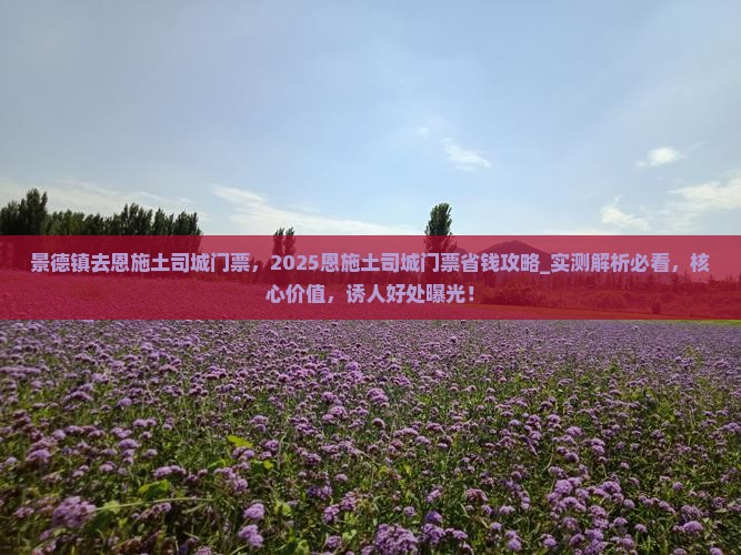 景德镇去恩施土司城门票