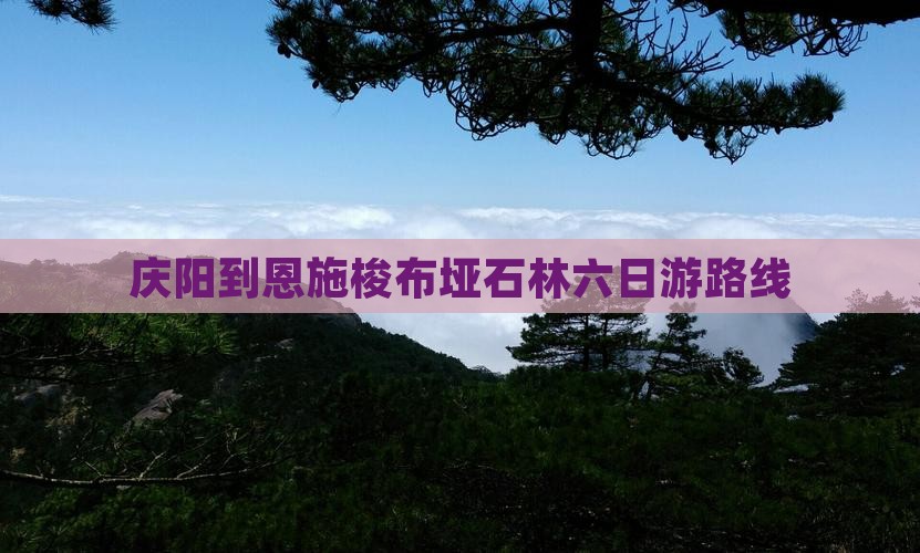 庆阳到恩施梭布垭石林六日游