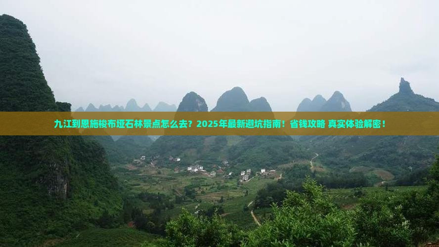 九江到恩施梭布垭石林景点
