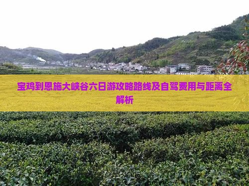 宝鸡到恩施大峡谷六日游