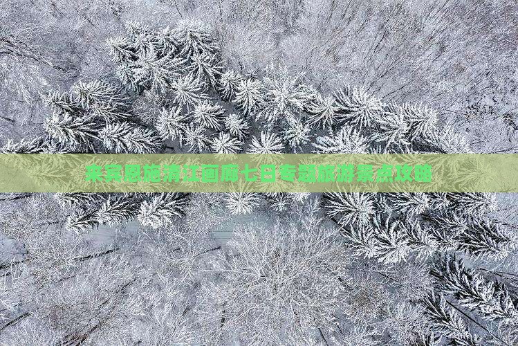 来宾到恩施清江画廊七日游