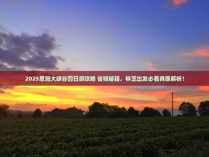 林芝去恩施大峡谷四日游