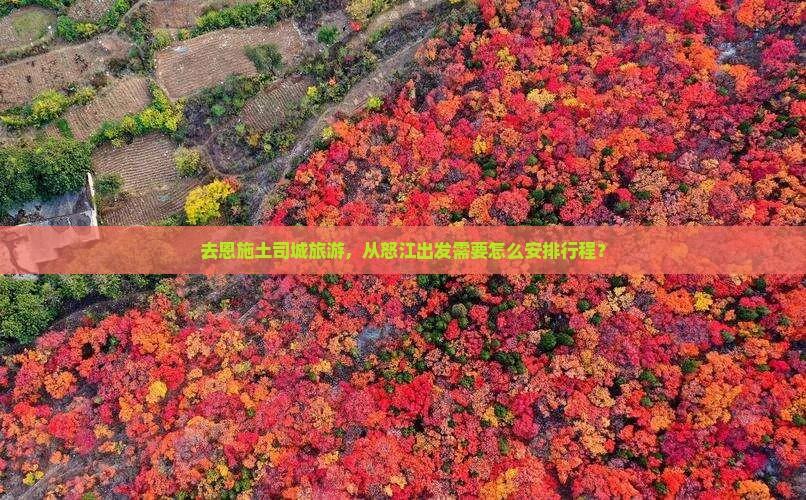 去恩施土司城旅游，从怒江出发需要怎么安排行程？